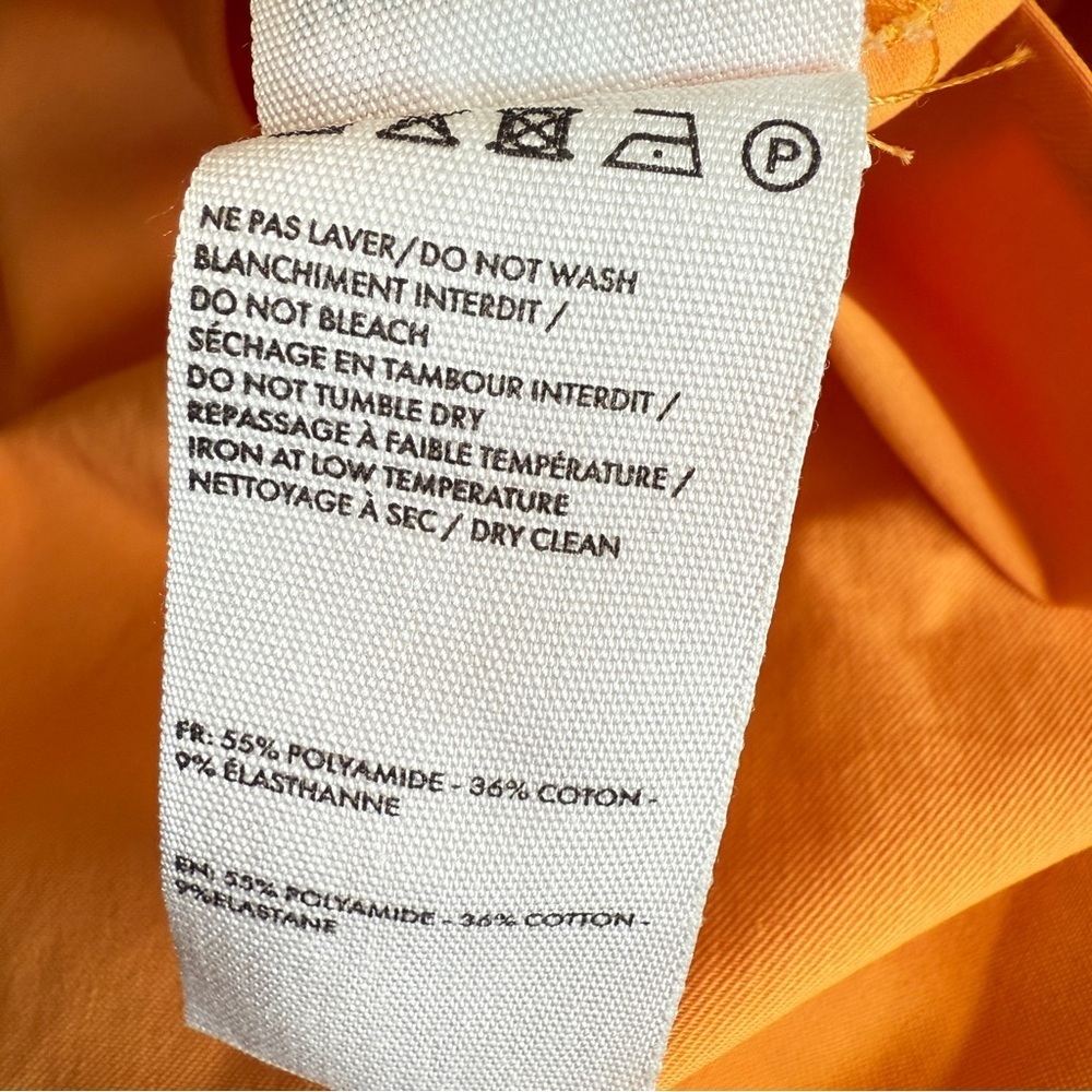 Jacquemus NWT Orange Le Raphia ‘La Robe Camisa’ Minidress SZ 34 - Picture 12 of 16